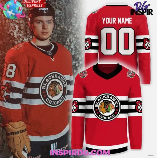 Personalize Chicago Winter Classic 2025 Hockey Jersey Gift For Christmas