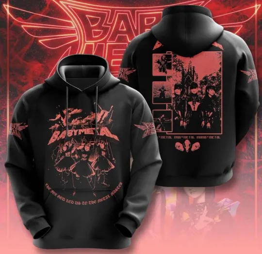 Band music shirt Babymetal band 3D Hoodie