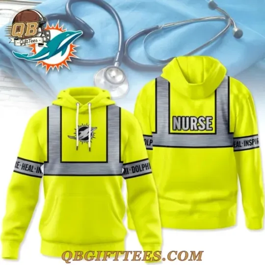 Miami Nurse Safety Hi Vis Limited Edition 3D Hoodie Unisex