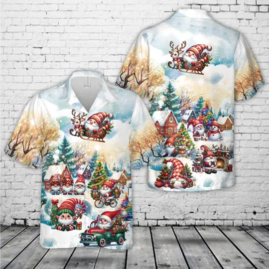 Discover Gnomes Christmas Hawaiian Shirt