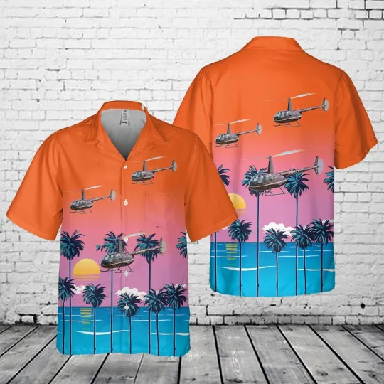 Discover Robinson R44 II Pocket Hawaiian Shirt