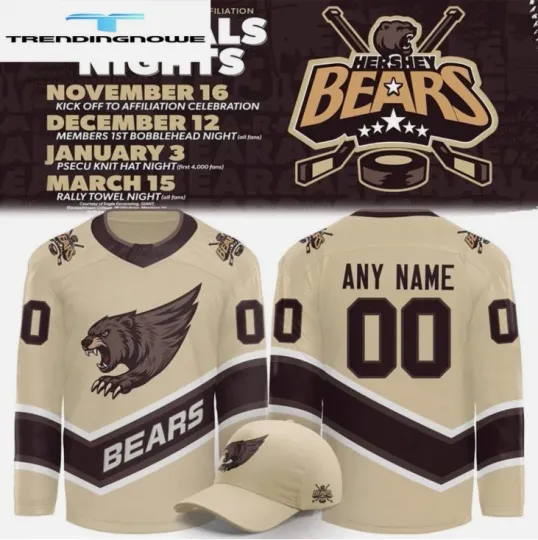 Discover Personalized Bears Capitals Night 2025Hockey Jersey Gift For Christmas