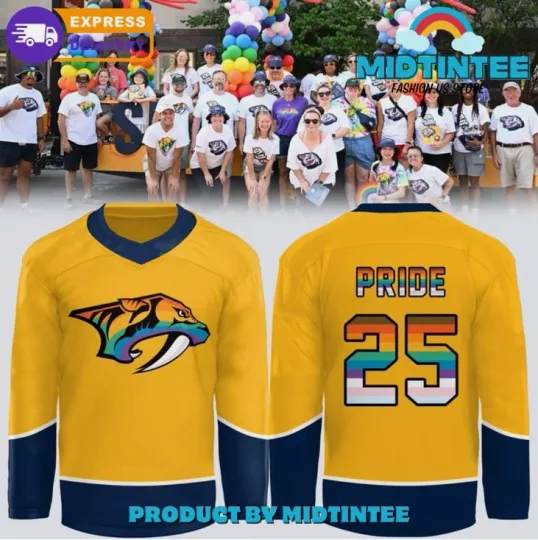 Discover Personalize Nashville Special New Pride 2025 Hockey Jersey Gift For Christmas