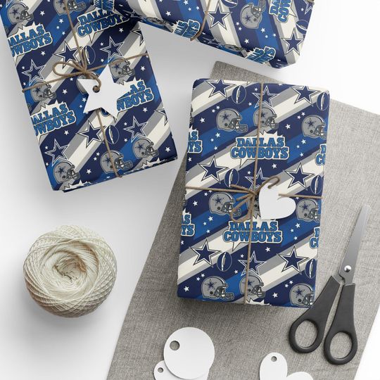 Discover Dallas Cowboys Wrapping Paper | football Football Team Pattern