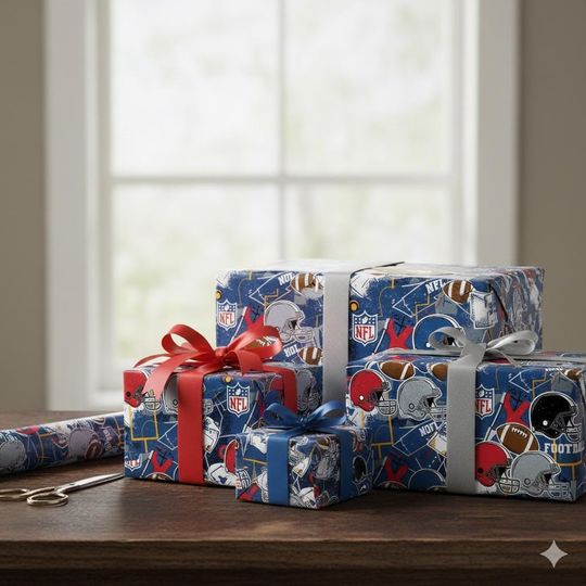 Discover football Pattern Wrapping Papers | Sports Team Gift Wrap