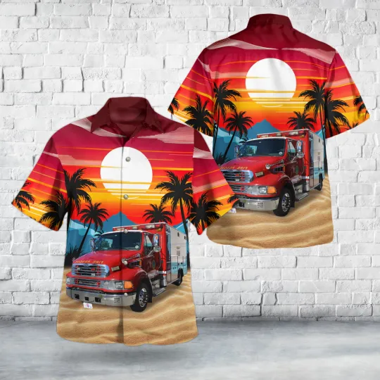 Discover Islamorada Florida Islamorada Fire Rescue Rescue 20 Hawaiian Shirt