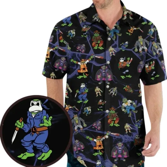 Universal Monsters And Sewer Slasher Toys Hawaiian Shirt, Summer Shirt