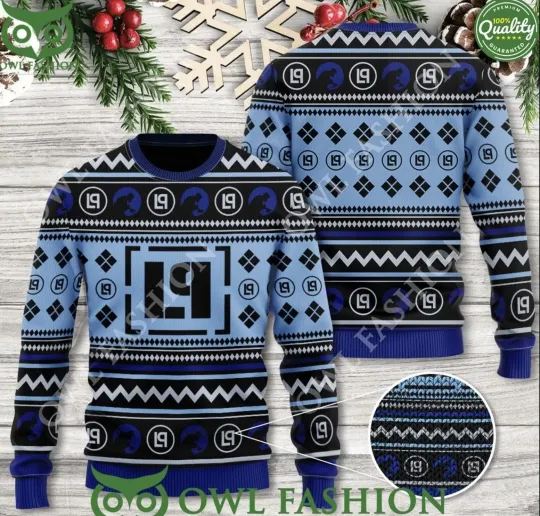 Discover Linkn Park Black And Blue Pattern 3D Ugly Sweater GLC056487