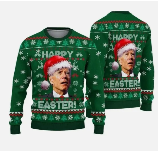 Santa President Merry Of Easter Ugly Christmas Sweater