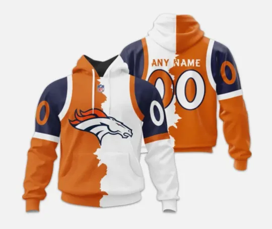 Denver Football Team Broncoss Hoodie ,Unisex Adults