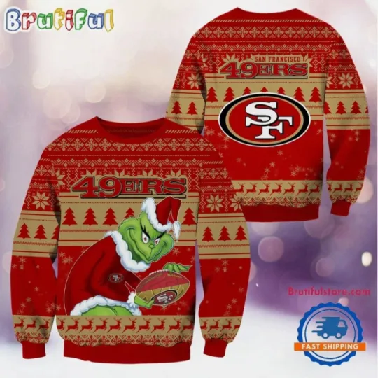 49ers Fan Made Ugly Christmas Sweater Holiday Gift For Christmas