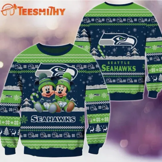 Discover Seattle Mickey Minnie Ugly Christmas Sweater Gift For Christmas