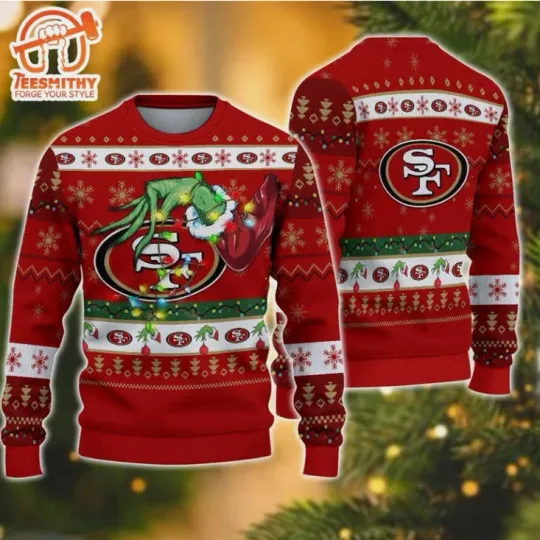 49ers funny character Christmas Ugly Sweater For Fans Gift For Christmas