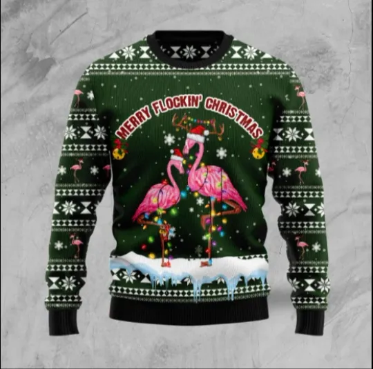 Discover Merry Flockin Christmas Ugly Christmas Sweater Gift For Christmas
