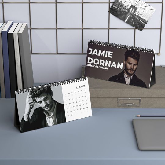 Discover Jamie Dornan Desktop Calendar, Jamie Dornan Actor Calendar, Jamie Dornan Fan Gift
