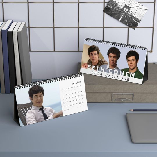 Discover Seth Cohen Desktop Calendar, Seth Cohen The O.C. Character Calendar, Seth Cohen Fan Gift