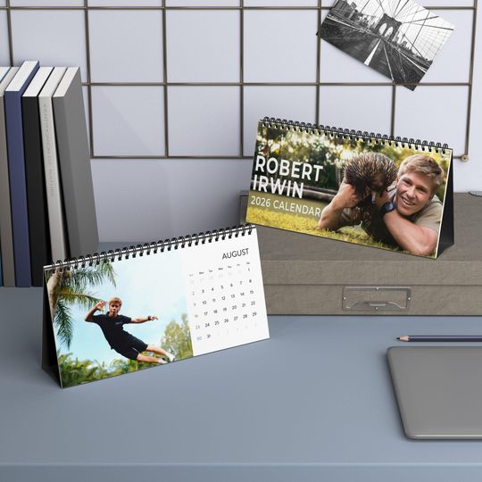 Discover Robert Irwin Desktop Calendar, Robert Irwin Actress Calendar, Robert Irwin Fan Gift