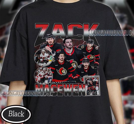 Discover Vintage Zack MacEwen shirt, Zack MacEwen Tee, Zack MacEwen Tee, Bootleg Rap tee, Ottawa Youth Hockey Tee