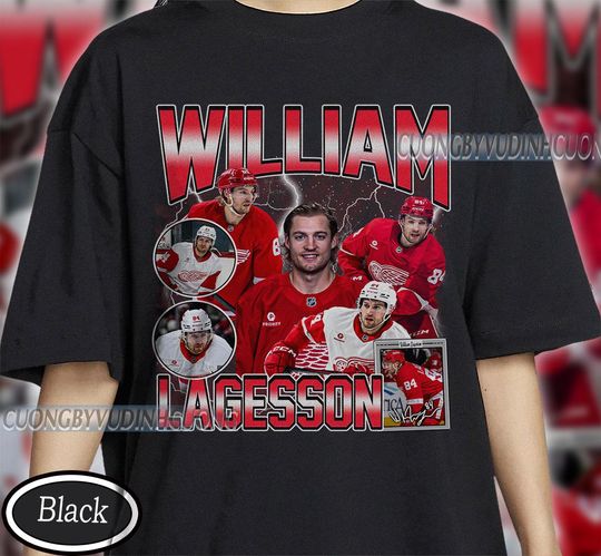 Discover Vintage William Lagesson shirt, William Lagesson Tee, William Lagesson Tee, Bootleg Rap tee, Detroit Youth Hockey Tee