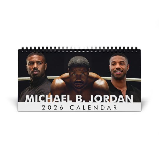 Michael B. Jordan Calendar 2026 Desktop Calendar, Wall Calendar, Yearly Planner, Office Decor, Gift for TV Show Fans