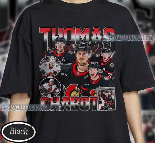 Discover Vintage Thomas Chabot shirt, Thomas Chabot Tee, Thomas Chabot Tee, Bootleg Rap tee, Ottawa Youth Hockey Tee