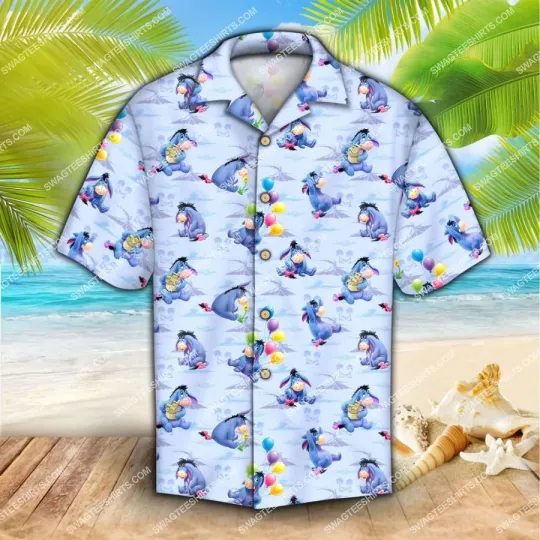 Discover Eeyore Winnie The Pooh All Over Print Hawaiian Shirt