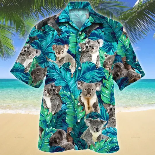 Discover Koala Lovers Gift Hawaiian Shirt Animal Hawaiian Shirt