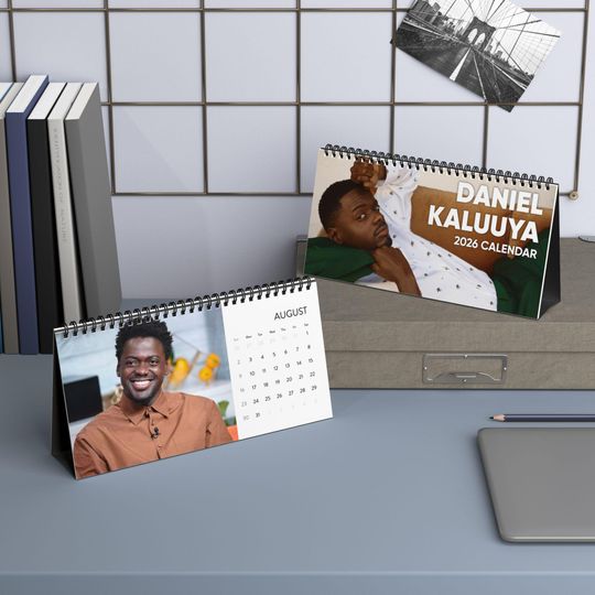Discover Daniel Kaluuya Desktop Calendar 2026 Grid, Actor Fan Gift, Wall Calendar, Office Decor, Celebrity Calendar