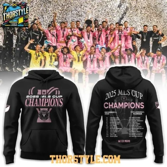 Discover Inter Miami 2025 Cup Champions Locker Room 3D Hoodie