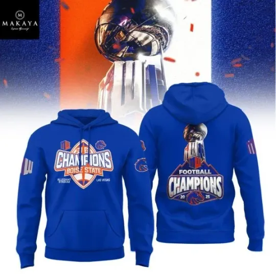 Discover Baise Broncos Champs 2025 Special Edition 3D Fan Hoodie