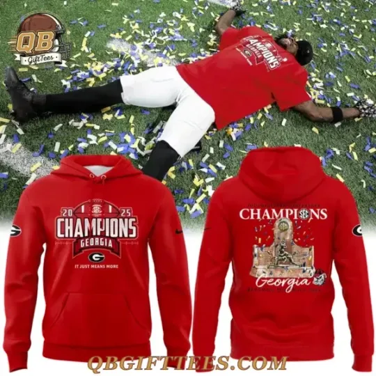 Discover Georgia Dogs SEC Champs 2025 Special Edition 3D Fan Hoodie