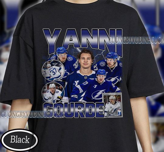 Discover Vintage Yanni Gourde shirt, Yanni Gourde Tee, Yanni Gourde Tee, Bootleg Rap tee, Tampa Bay Youth Hockey Tee