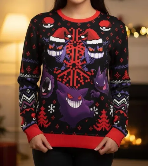 Discover Purple Ghost, Festive Gamer, Ugly Christmas Sweater