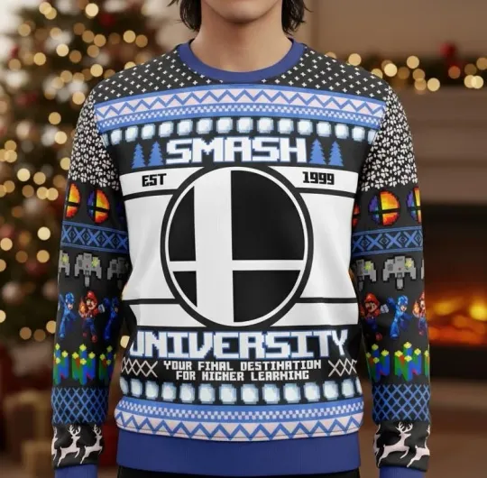 Discover Retro Battle, Party Fighter, Ugly Christmas Sweater