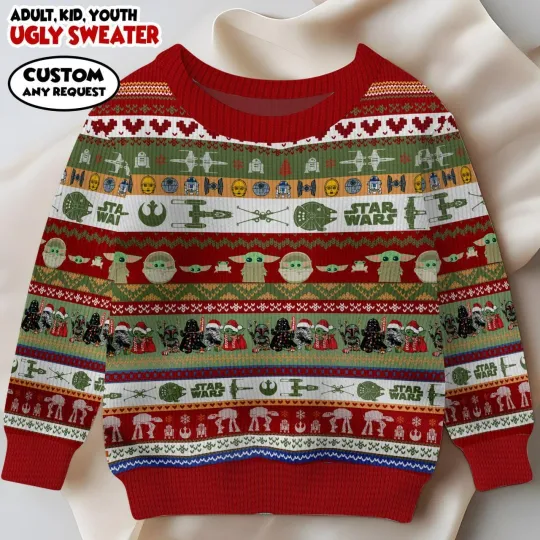 Discover Galactic Holiday Ugly Sweater, Sci Fi Xmas, Funny Gift