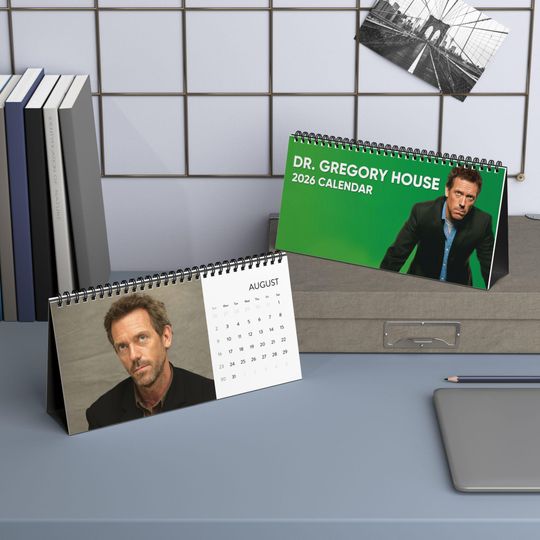 Discover Dr. Gregory House Desktop Calendar (2026 grid)