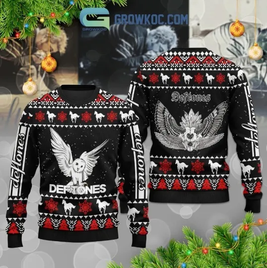 Discover New Hot Deftone Rock Band Music S to 6XL Ugly Christmas Sweater EM136
