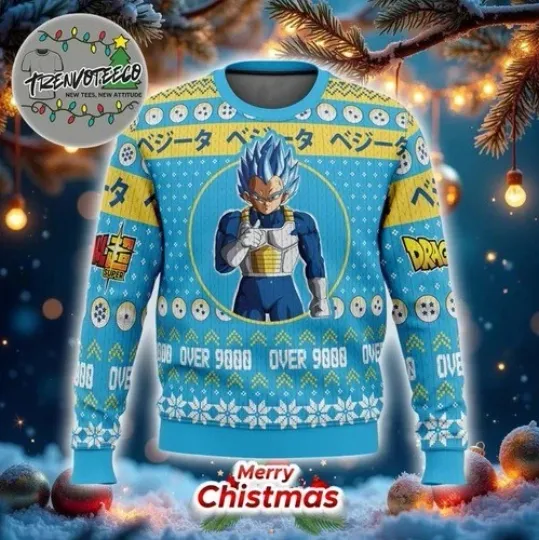 Discover Christmas Ve-geta Dragon Manga Anime Ugly Sweater
