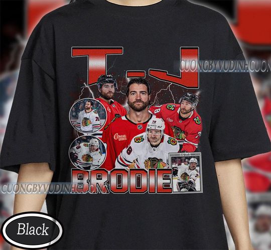 Discover Vintage TJ Brodie shirt, TJ Brodie Tee, Comfort colors TJ Brodie Tee, Bootleg Rap tee, Chicago Youth Hockey Tee
