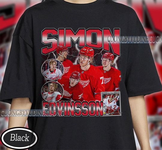Discover Vintage Simon Edvinsson shirt, Simon Edvinsson Tee, Comfort colors Simon Edvinsson Tee, Bootleg Rap tee, Detroit Youth Hockey Tee