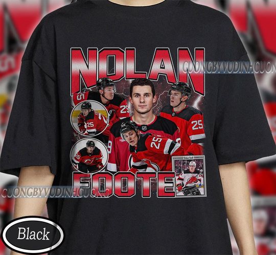 Discover Vintage Nolan Foote shirt, Nolan Foote Tee, Nolan Foote Tee, Bootleg Rap tee, New Jersey Youth Hockey Tee