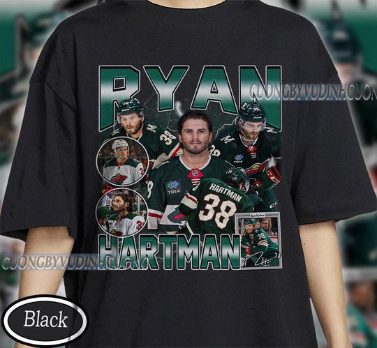 Discover Vintage Ryan Hartman shirt, Ryan Hartman Tee, Ryan Hartman Tee, Bootleg Rap tee, Minnesota Youth Hockey Tee