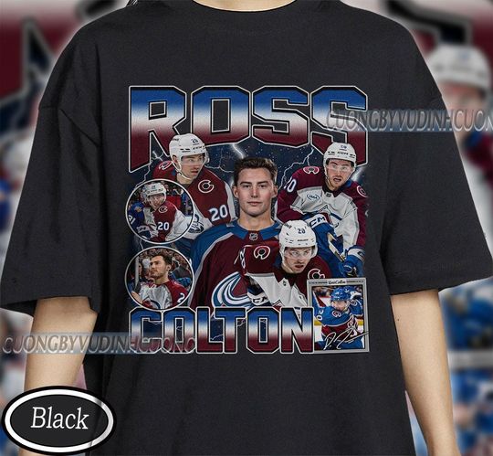 Discover Vintage Ross Colton shirt, Ross Colton Tee, Ross Colton Tee, Bootleg Rap tee, Colorado Youth Hockey Tee
