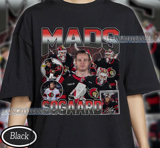 Discover Vintage Mads Sogaard shirt, Mads Sogaard Tee, Mads Sogaard Tee, Bootleg Rap tee, Ottawa Youth Hockey Tee