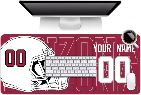 Discover Custom Arizonna Cardinals Mouse Pad, Desk Pad for Men Women Youth Gifts