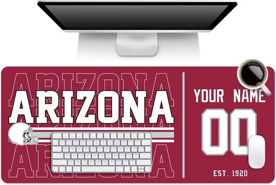 Discover Custom Arizonna Cardinals Mouse Pad, Desk Pad for Men Women Youth Gifts