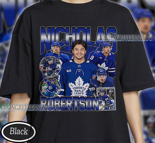 Discover Vintage Nicholas Robertson shirt, Nicholas Robertson Tee, Nicholas Robertson Tee, Bootleg Rap tee, Toronto Youth Hockey Tee