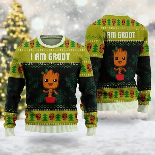 Discover BG I Am Grootmas Ugly Christmas Sweater, Galaxy Guardians Sweatshirt S-5XL
