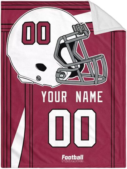 Custom Arizonna Cardinals Football Fleece Blanket, Gifts for Men Women Boy