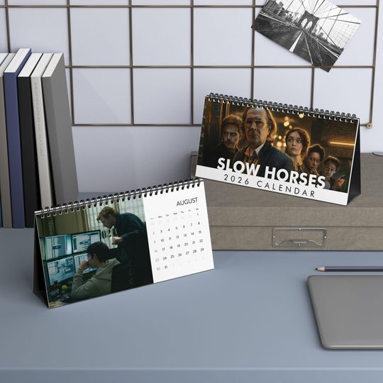 Discover Slow Horses Desktop Calendar, Slow Horses Tv Show Calendar, Slow Horses Fan Gift